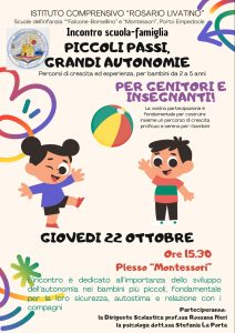 Incontro scuola-famiglia PICCOLI PASSI,GRANDI AUTONOMIE
